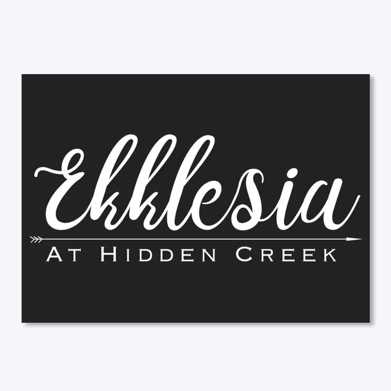 Ekklesia Sticker w/White Logo