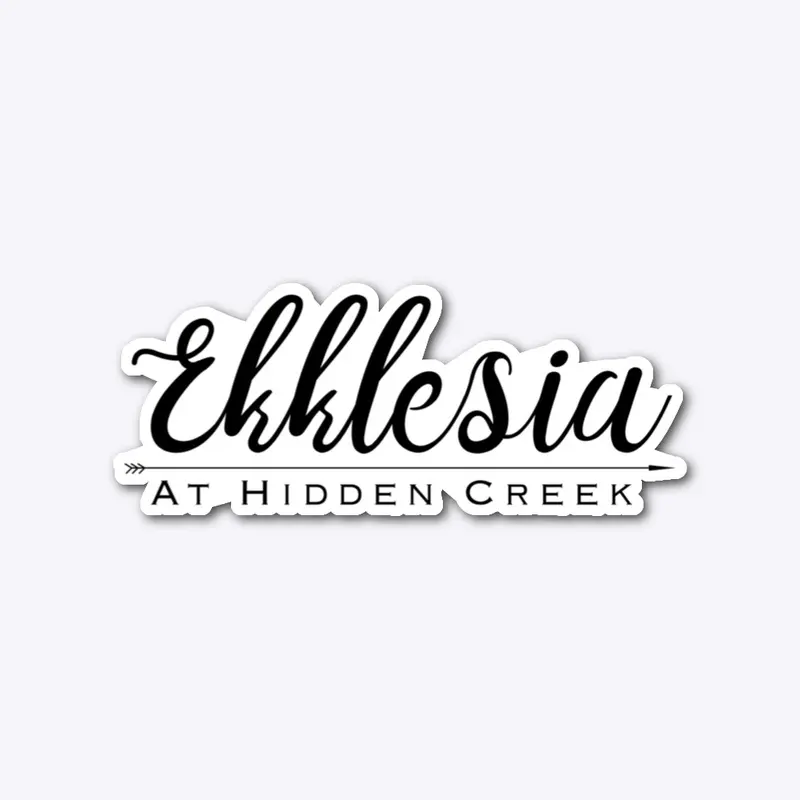 Ekklesia Sticker w/Black Logo